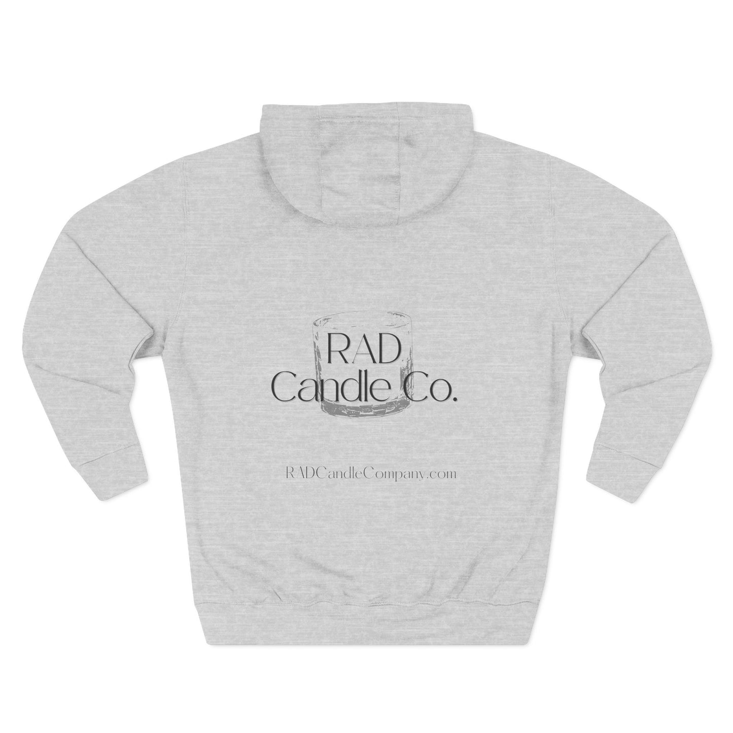 Three-Panel Fleece Hoodie for Cozy Days, Perfect Gift for Candle Lovers