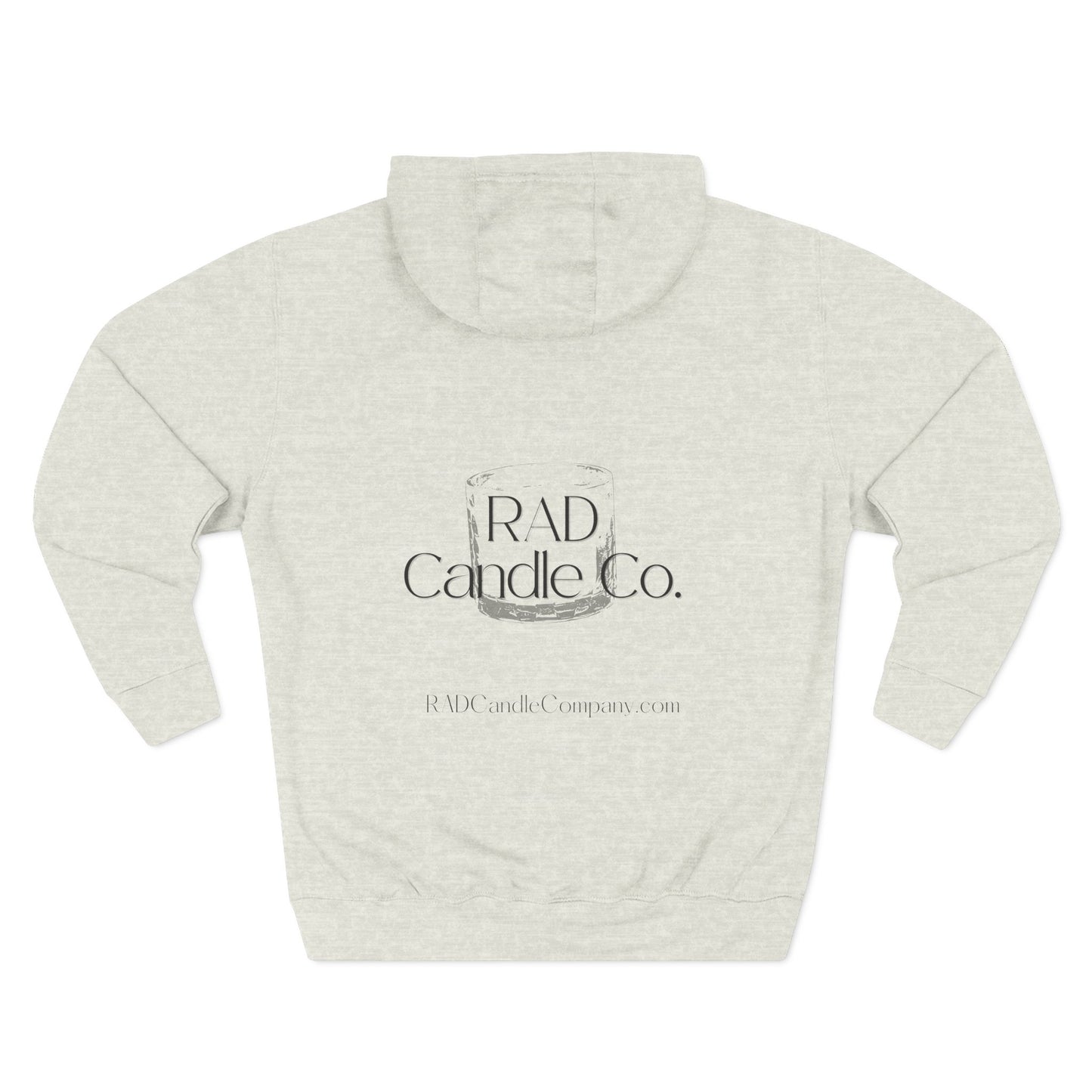 Three-Panel Fleece Hoodie for Cozy Days, Perfect Gift for Candle Lovers