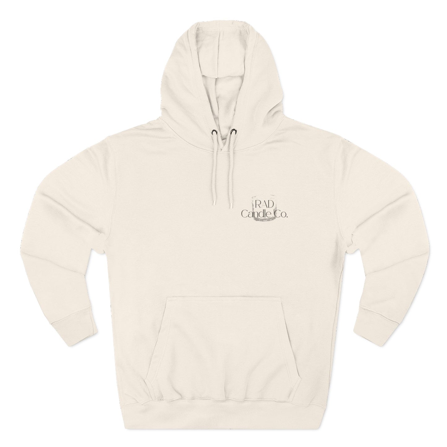 Three-Panel Fleece Hoodie for Cozy Days, Perfect Gift for Candle Lovers