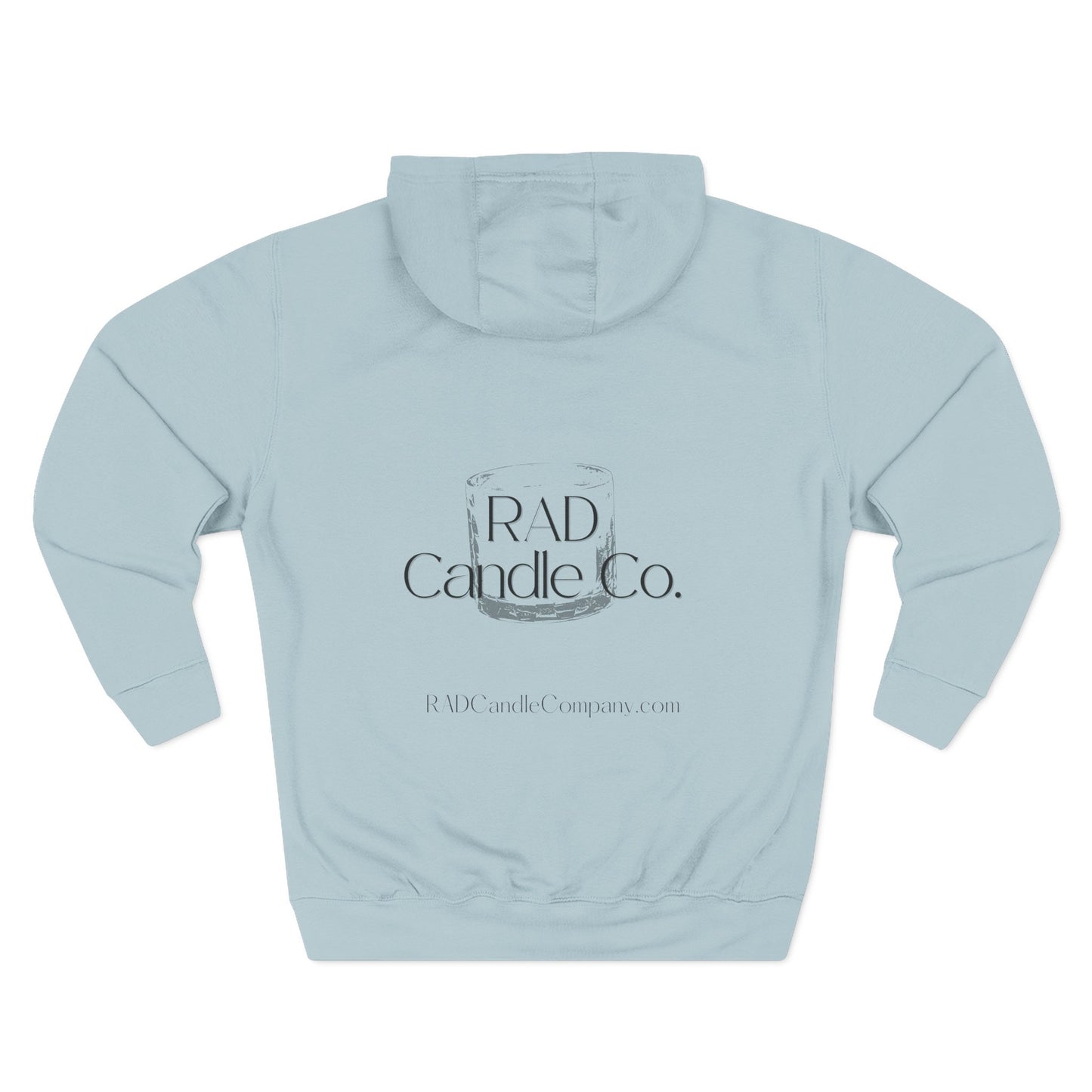 Three-Panel Fleece Hoodie for Cozy Days, Perfect Gift for Candle Lovers