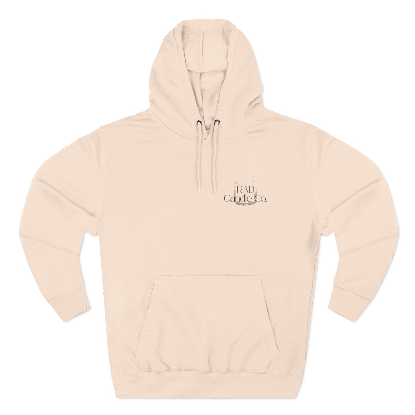 Three-Panel Fleece Hoodie for Cozy Days, Perfect Gift for Candle Lovers