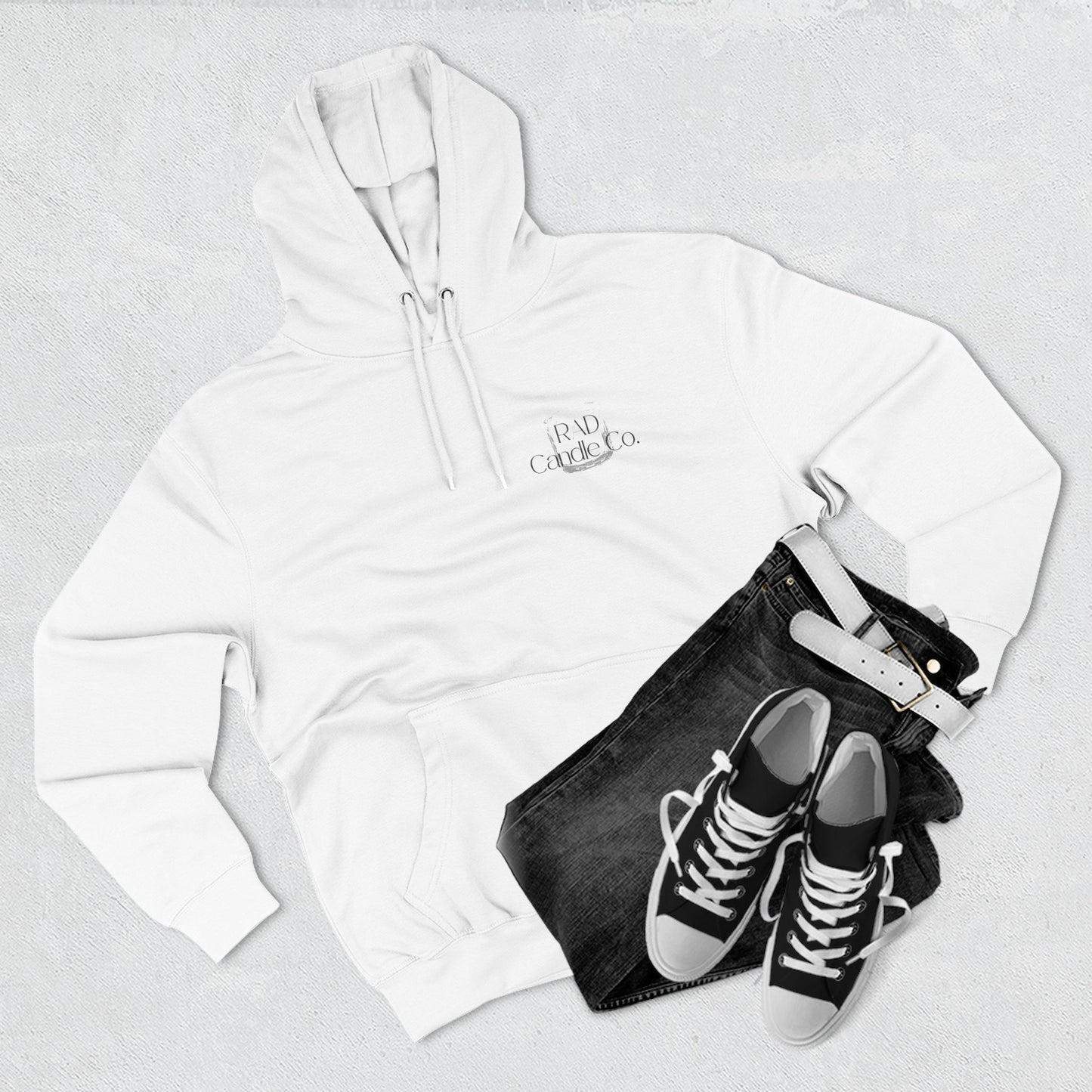 Three-Panel Fleece Hoodie for Cozy Days, Perfect Gift for Candle Lovers