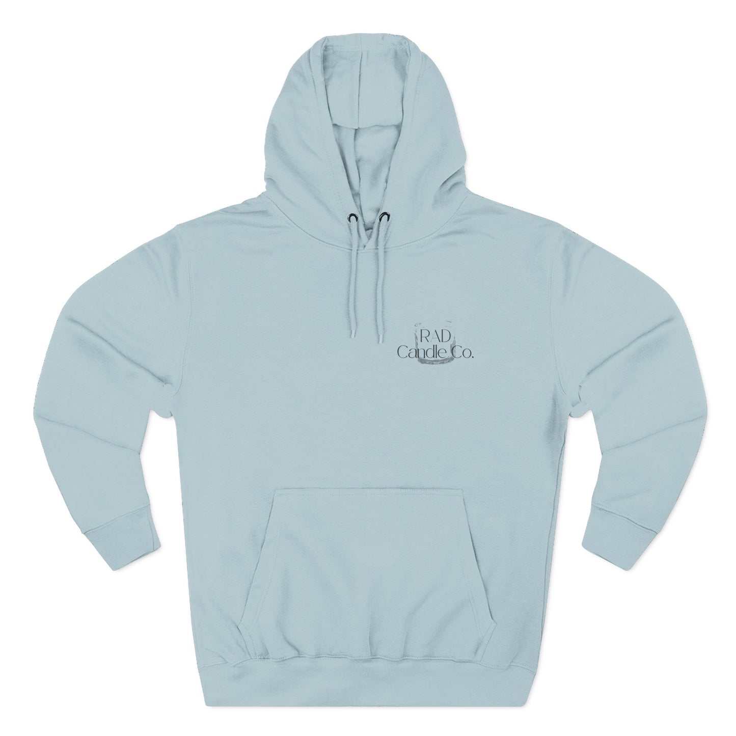 Three-Panel Fleece Hoodie for Cozy Days, Perfect Gift for Candle Lovers