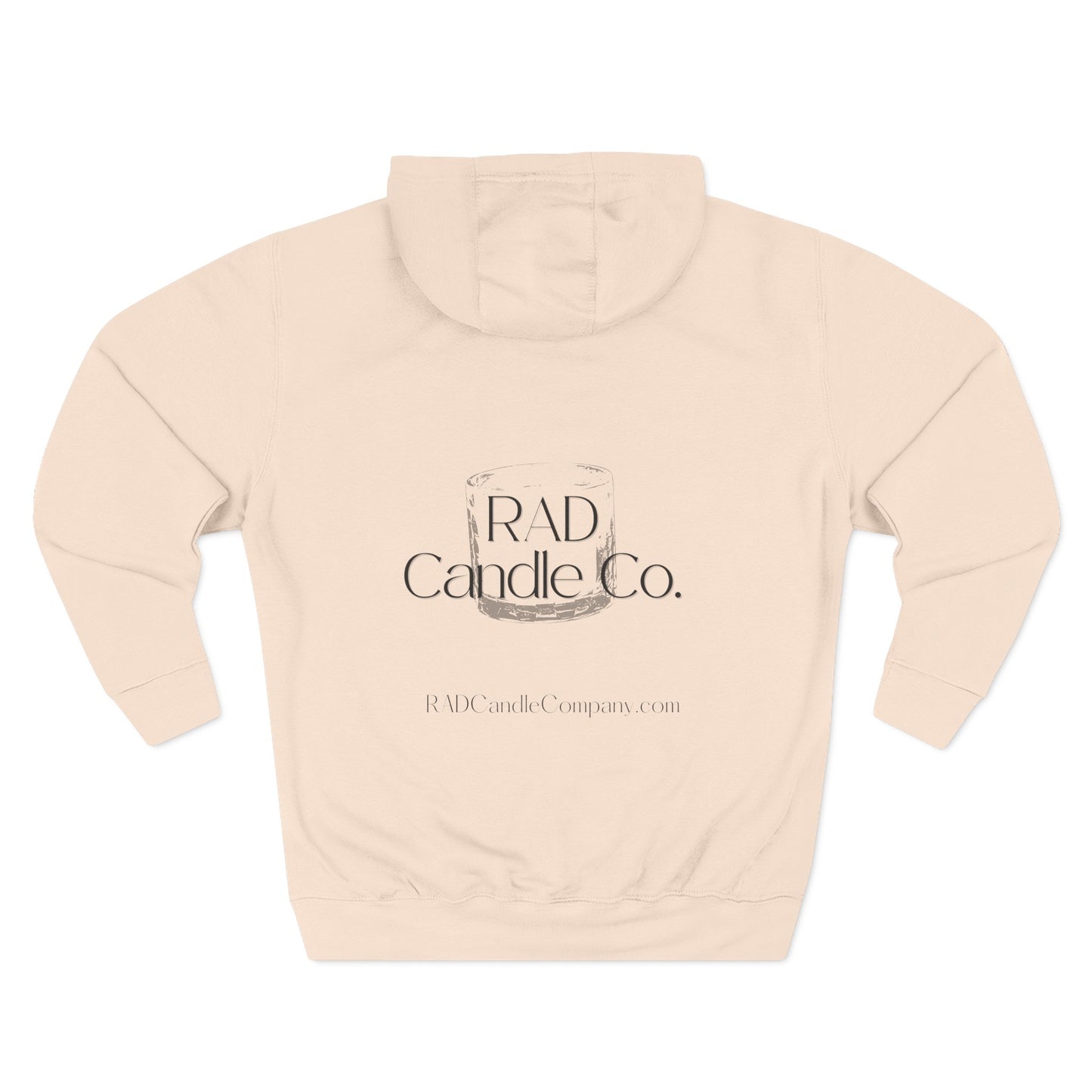 Three-Panel Fleece Hoodie for Cozy Days, Perfect Gift for Candle Lovers