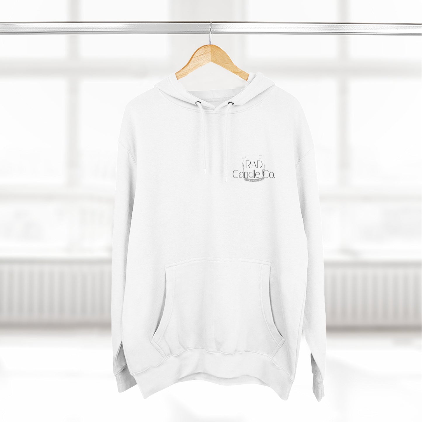 Three-Panel Fleece Hoodie for Cozy Days, Perfect Gift for Candle Lovers