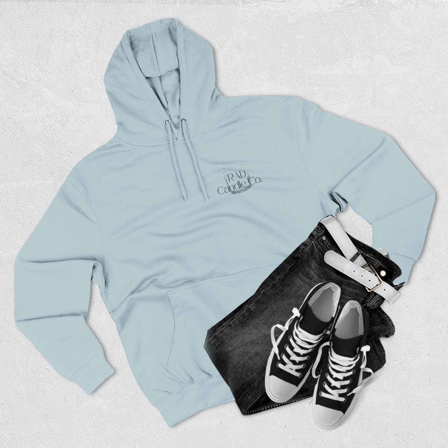 Three-Panel Fleece Hoodie for Cozy Days, Perfect Gift for Candle Lovers