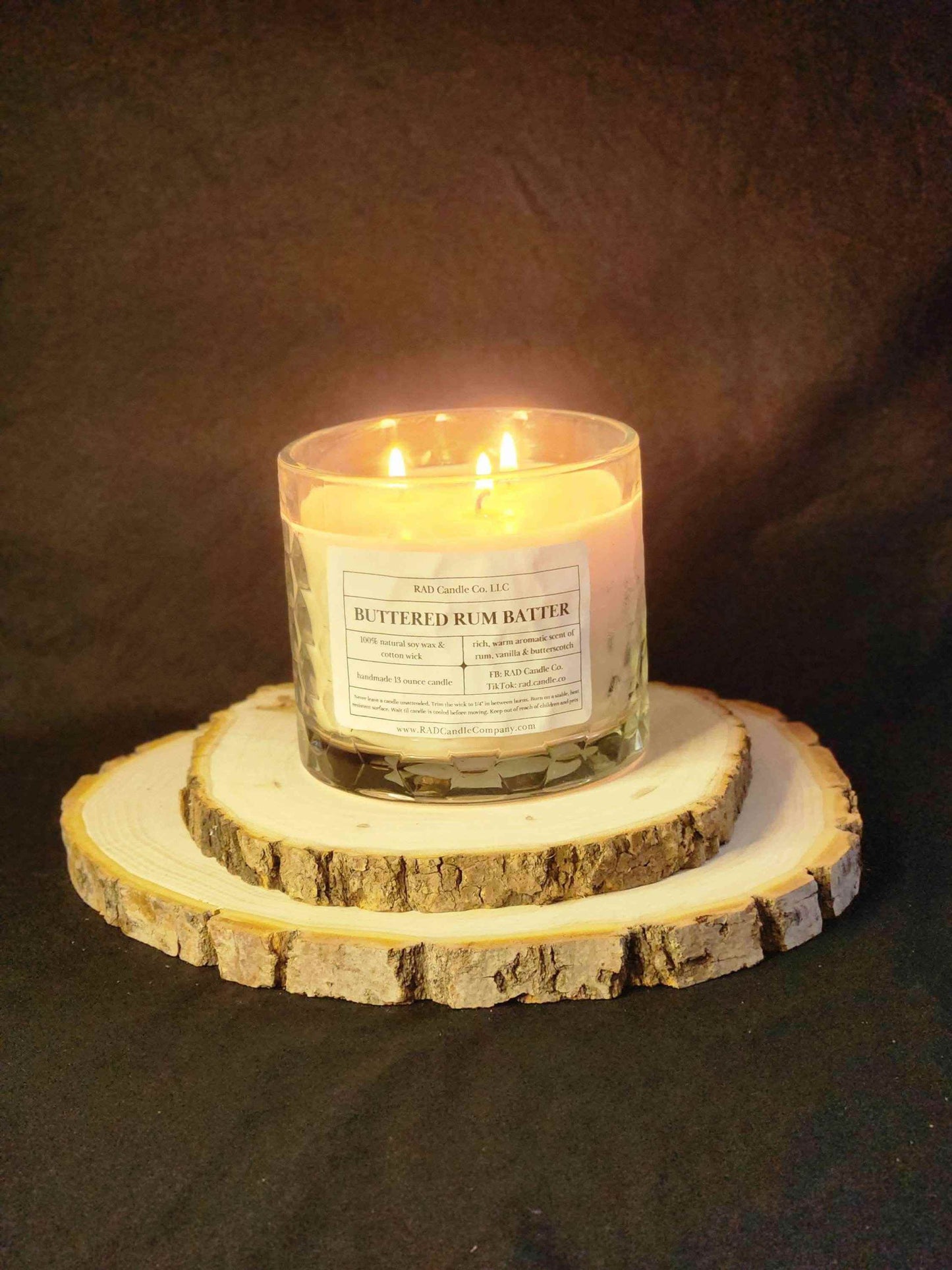 Buttered Rum Scented Soy Candle - Buttered Rum Batter