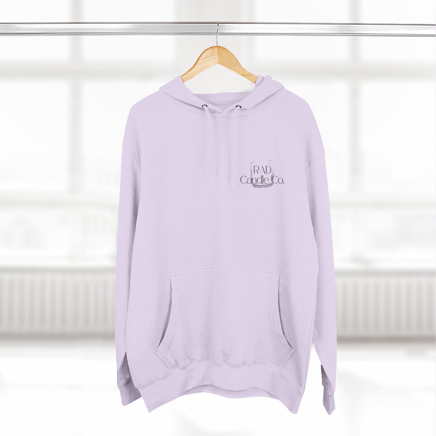 Three-Panel Fleece Hoodie for Cozy Days, Perfect Gift for Candle Lovers