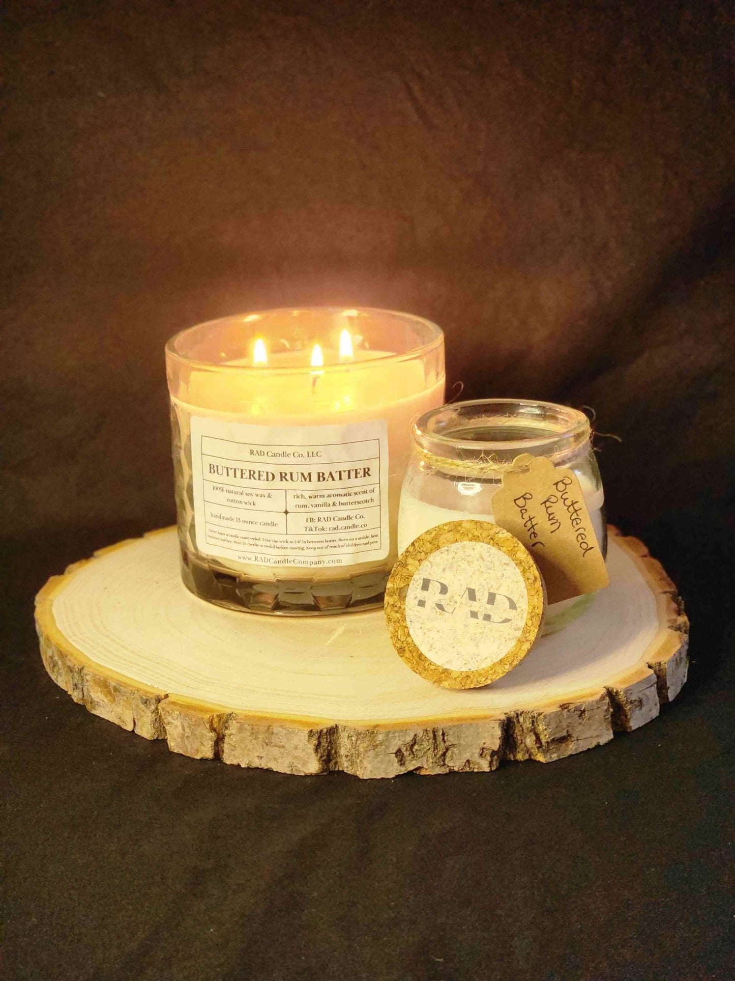 Buttered Rum Scented Soy Candle - Buttered Rum Batter