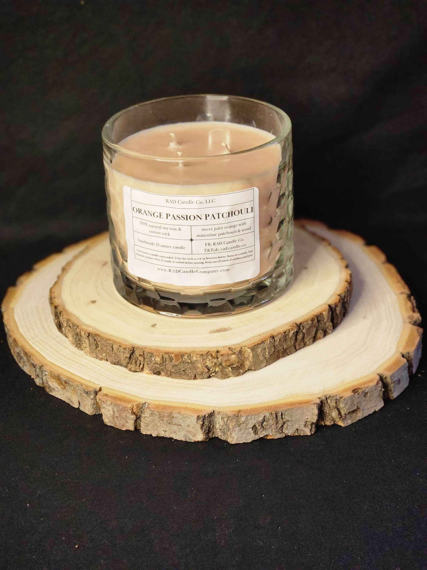 Orange Patchouli Scented Soy Candle