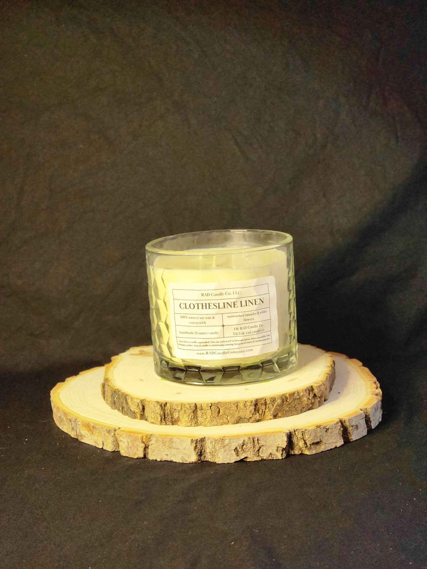 Linen Scented Soy Candle - Clothesline Linen