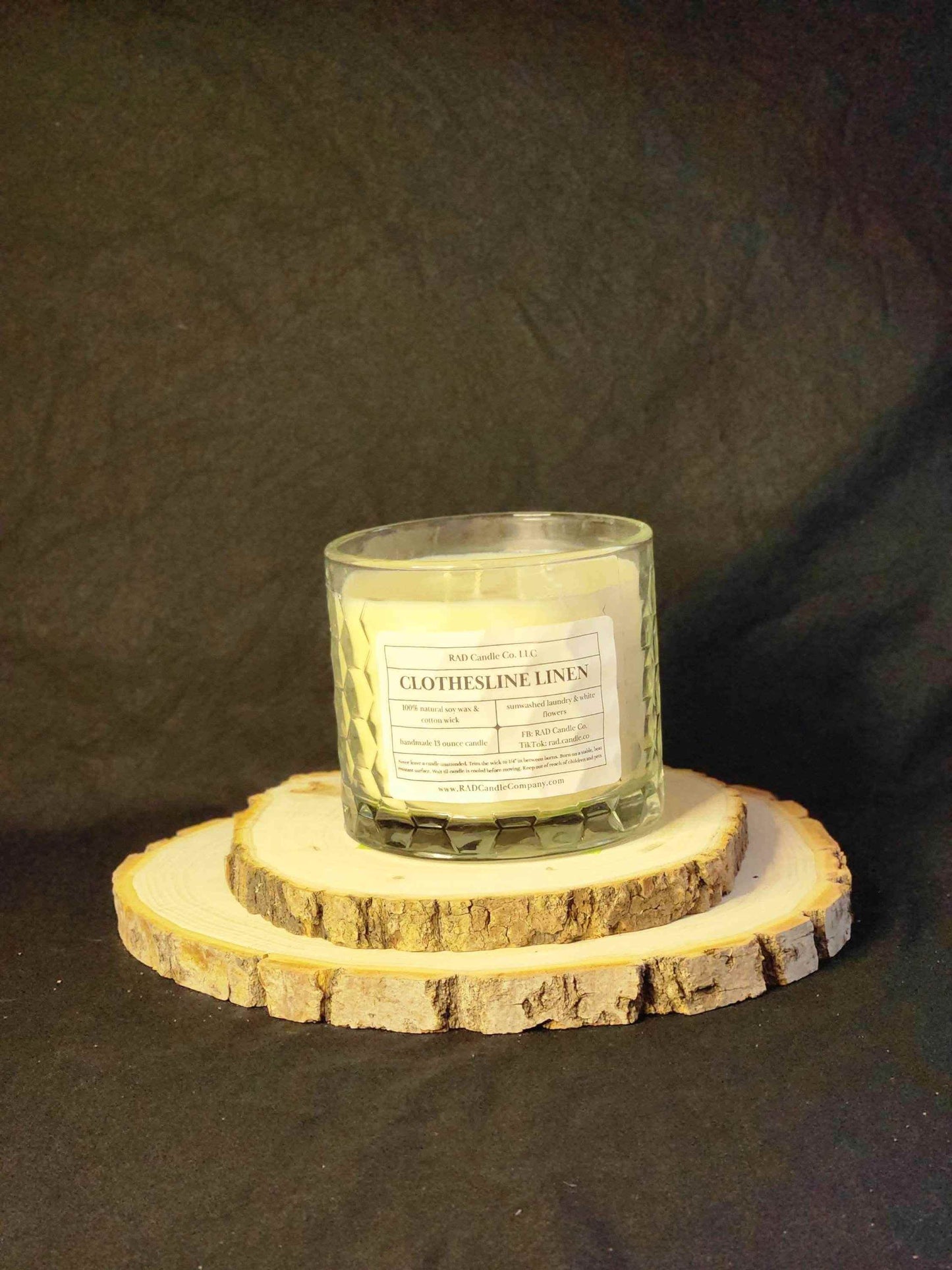 Linen Scented Soy Candle - Clothesline Linen