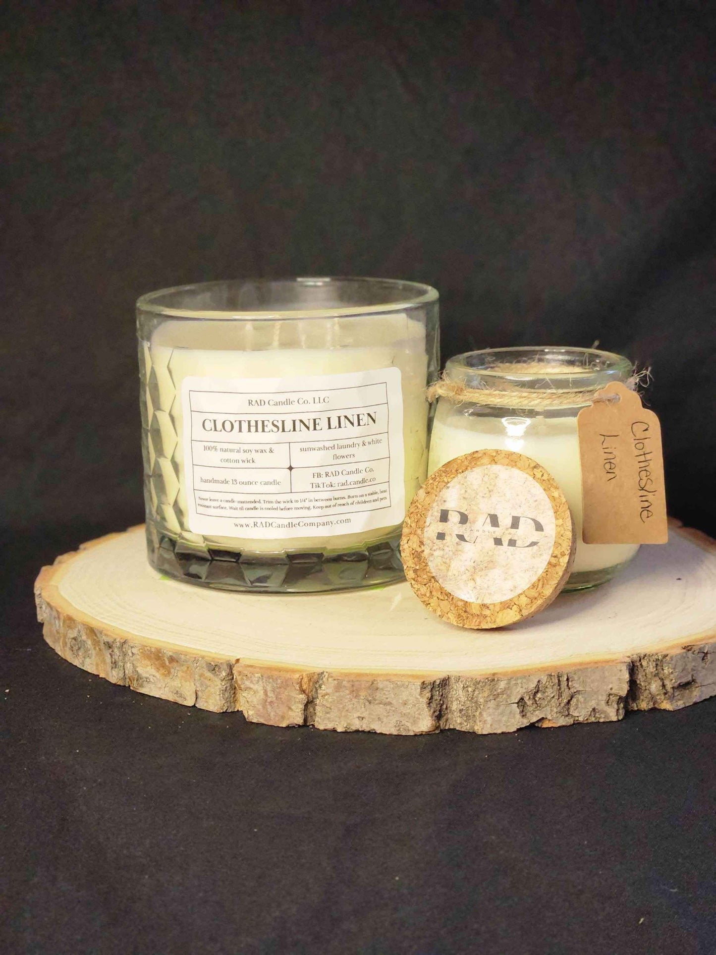 Linen Scented Soy Candle - Clothesline Linen