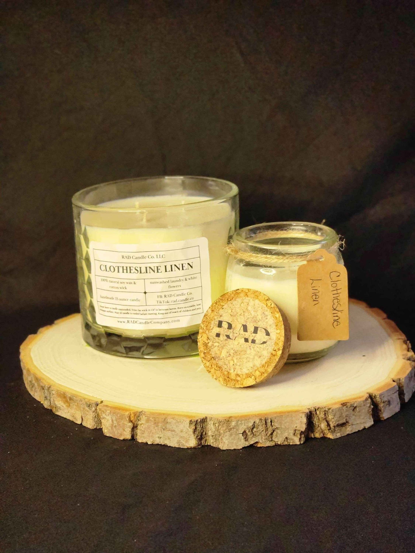 Linen Scented Soy Candle - Clothesline Linen