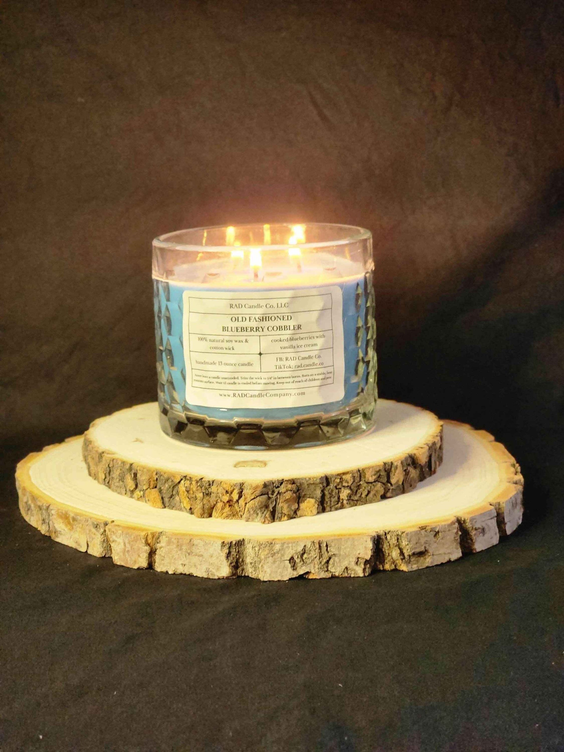Old Fashioned Blueberry Cobbler Scented Soy Candle