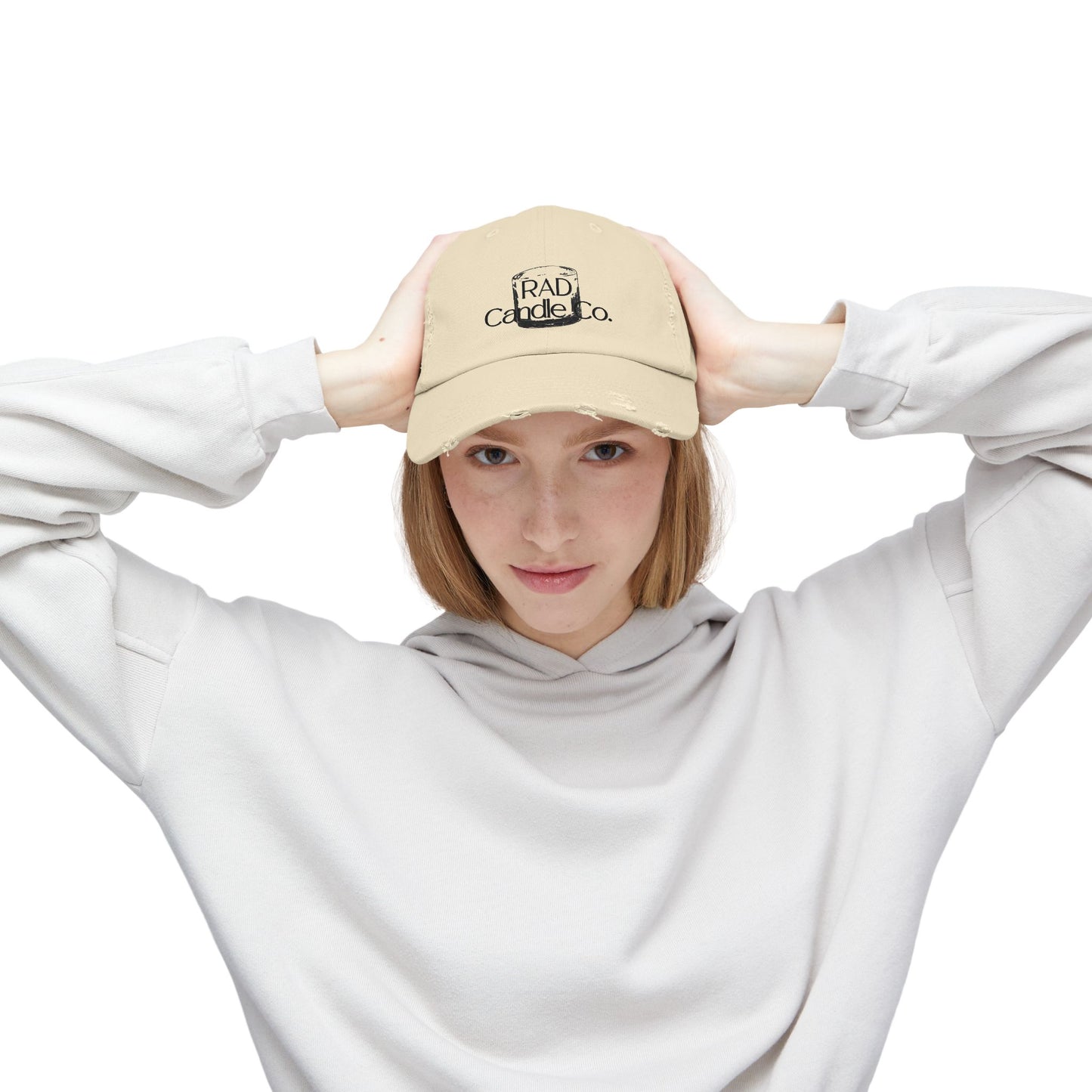 Unisex Distressed Cap with RAD Candle Co. Logo - Casual Style Hat, Trendy Accessory for Everyday Wear, Gift for Candle Lovers, [...]