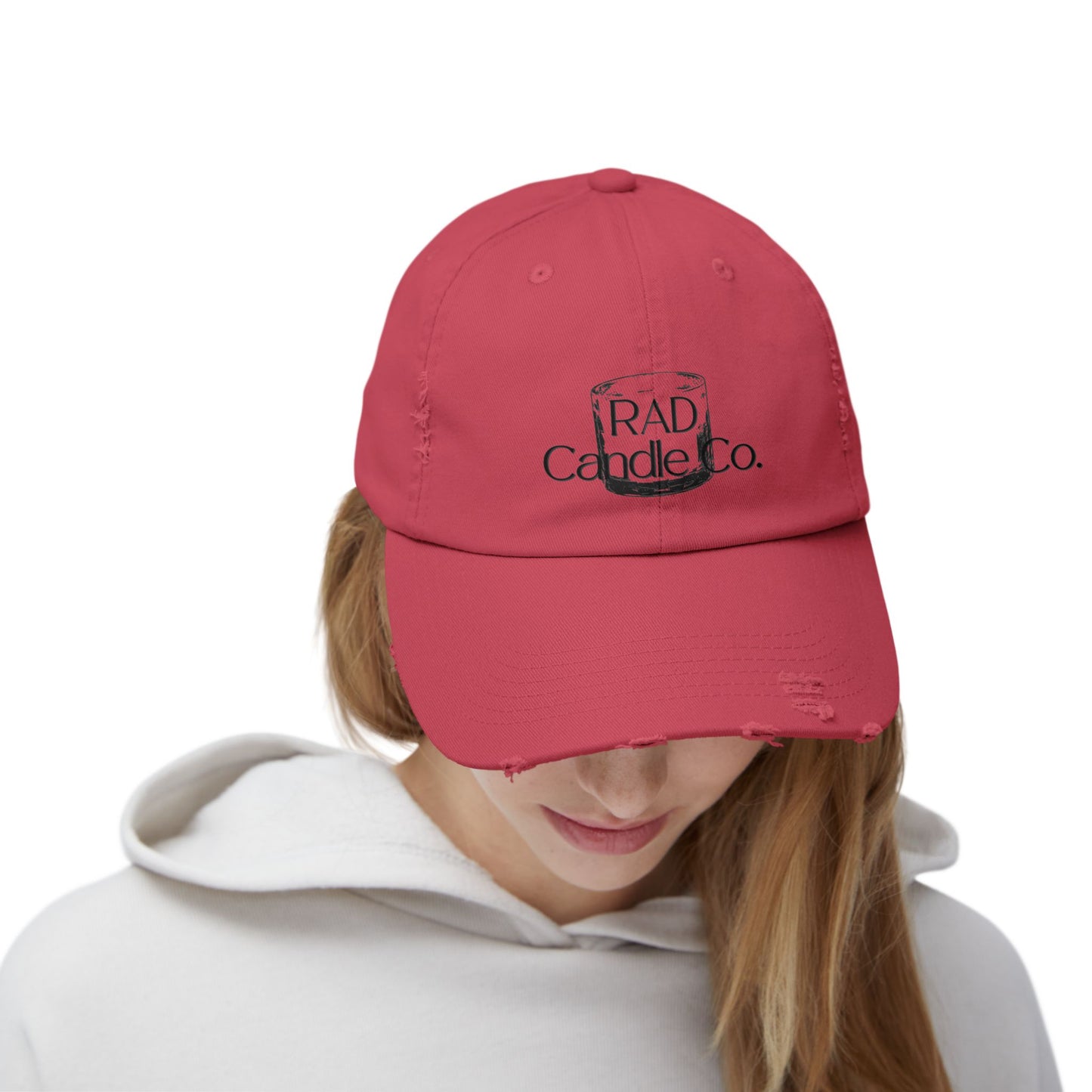 Unisex Distressed Cap with RAD Candle Co. Logo - Casual Style Hat, Trendy Accessory for Everyday Wear, Gift for Candle Lovers, [...]
