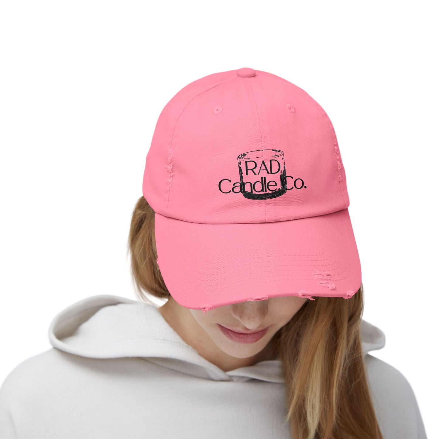 Unisex Distressed Cap with RAD Candle Co. Logo - Casual Style Hat, Trendy Accessory for Everyday Wear, Gift for Candle Lovers, [...]