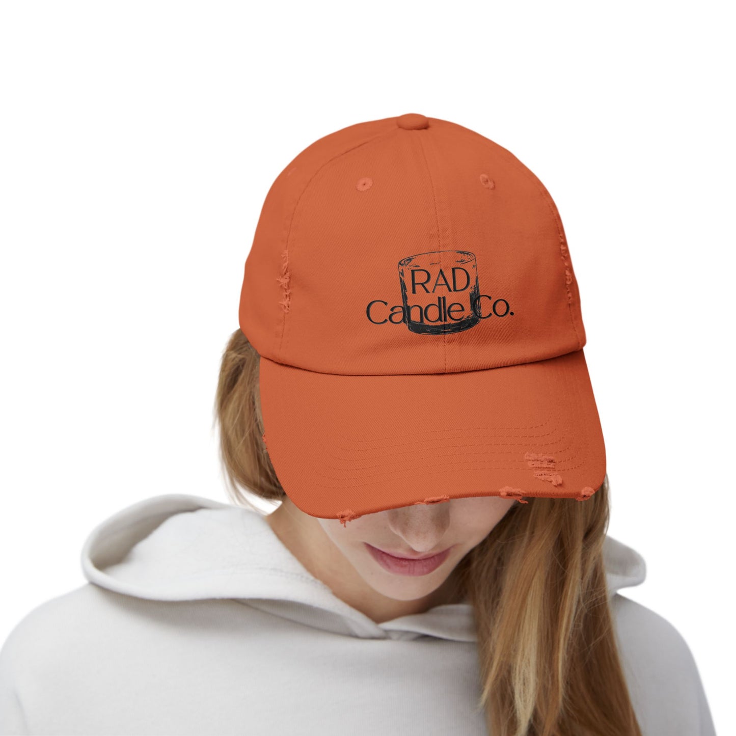 Unisex Distressed Cap with RAD Candle Co. Logo - Casual Style Hat, Trendy Accessory for Everyday Wear, Gift for Candle Lovers, [...]