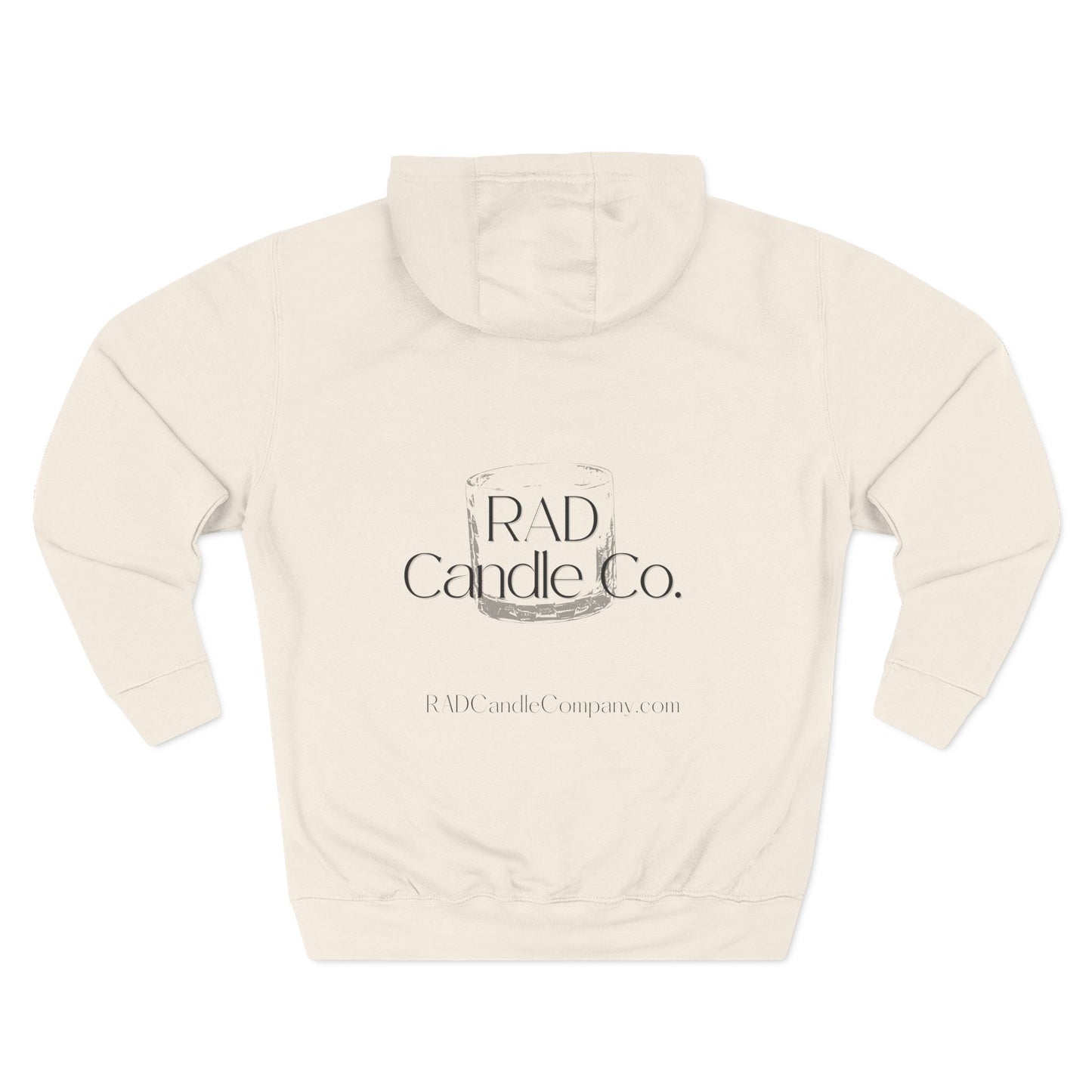 Three-Panel Fleece Hoodie for Cozy Days, Perfect Gift for Candle Lovers