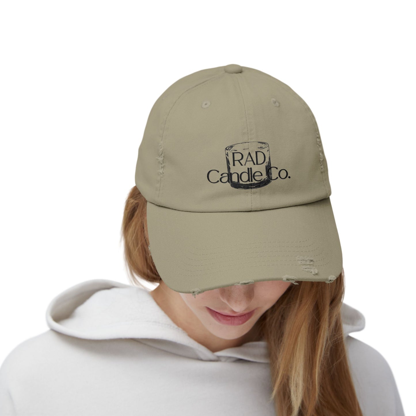 Unisex Distressed Cap with RAD Candle Co. Logo - Casual Style Hat, Trendy Accessory for Everyday Wear, Gift for Candle Lovers, [...]