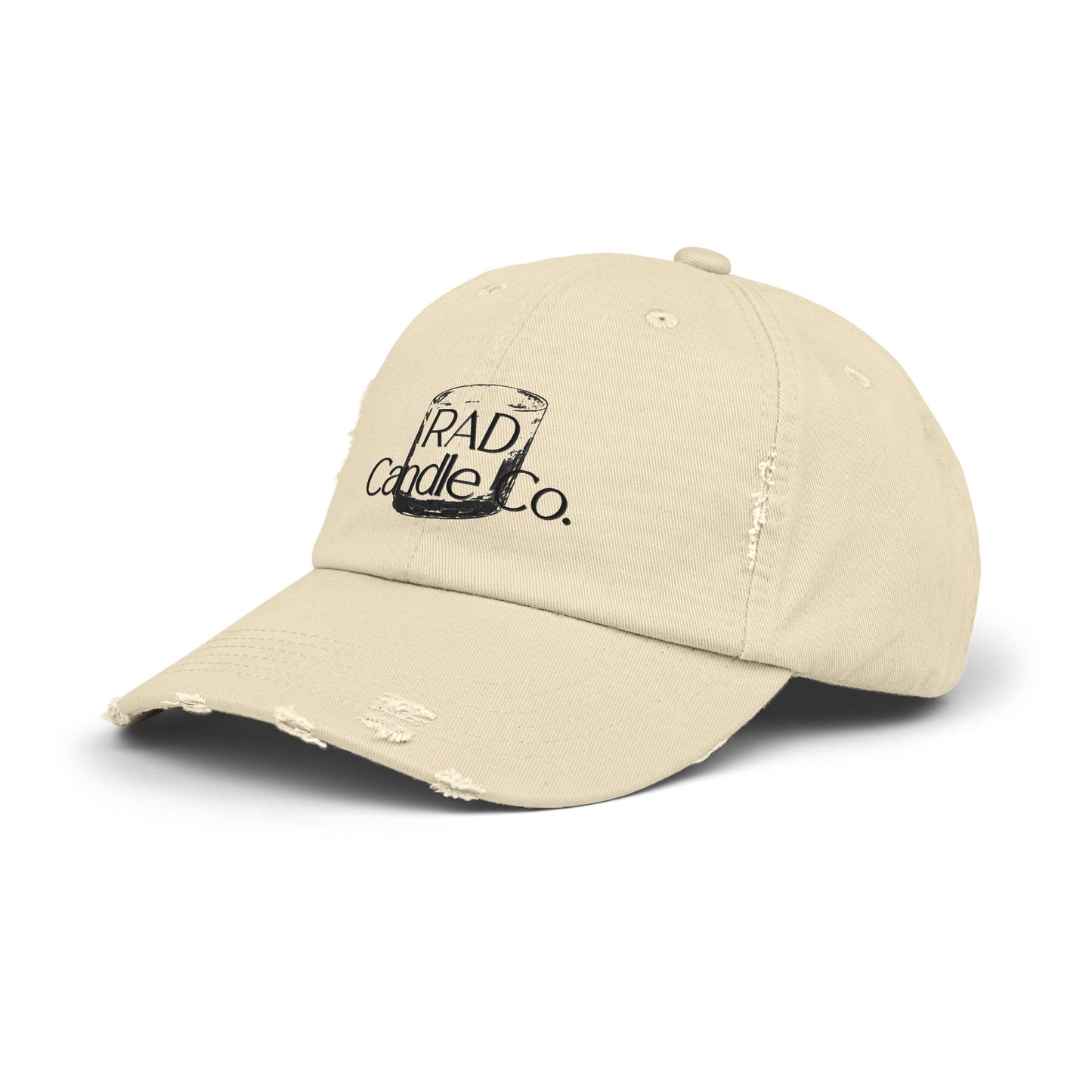 Unisex Distressed Cap with RAD Candle Co. Logo - Casual Style Hat, Trendy Accessory for Everyday Wear, Gift for Candle Lovers, [...]