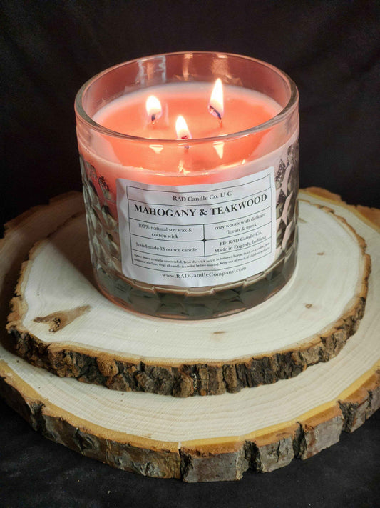 Mahogany & Teakwood Scented Soy Candle