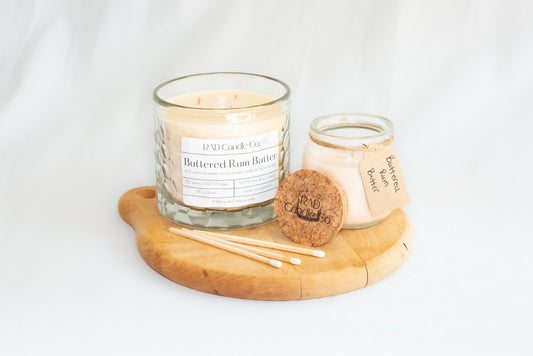 Buttered Rum Scented Soy Candle - Buttered Rum Batter