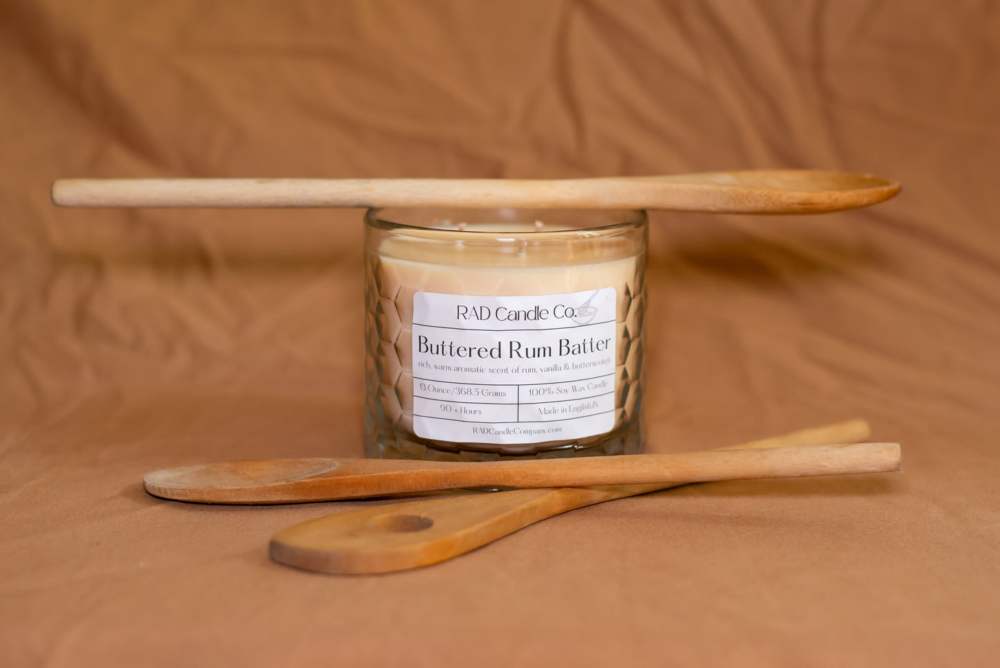 Buttered Rum Scented Soy Candle - Buttered Rum Batter