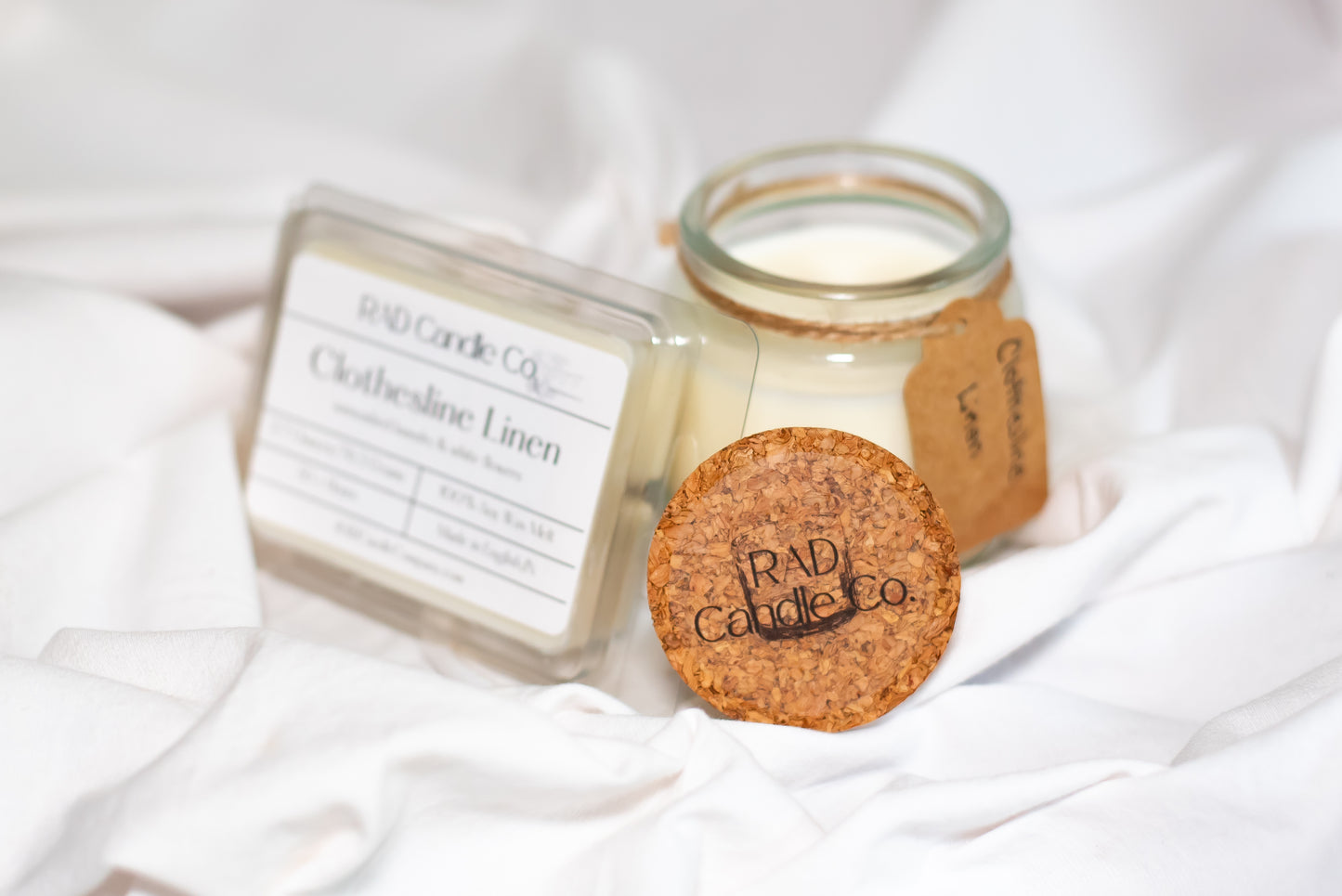 Linen Scented Soy Candle - Clothesline Linen