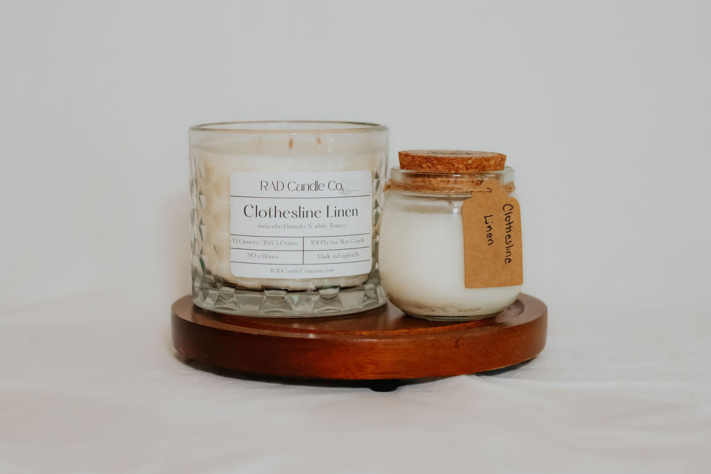 Linen Scented Soy Candle - Clothesline Linen