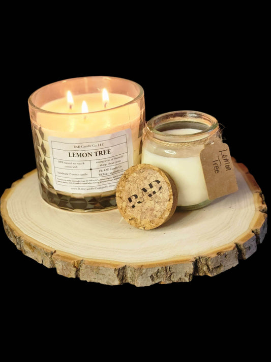 Lemon Tree- Lemon Scented Soy Candle - RAD Candle Co.